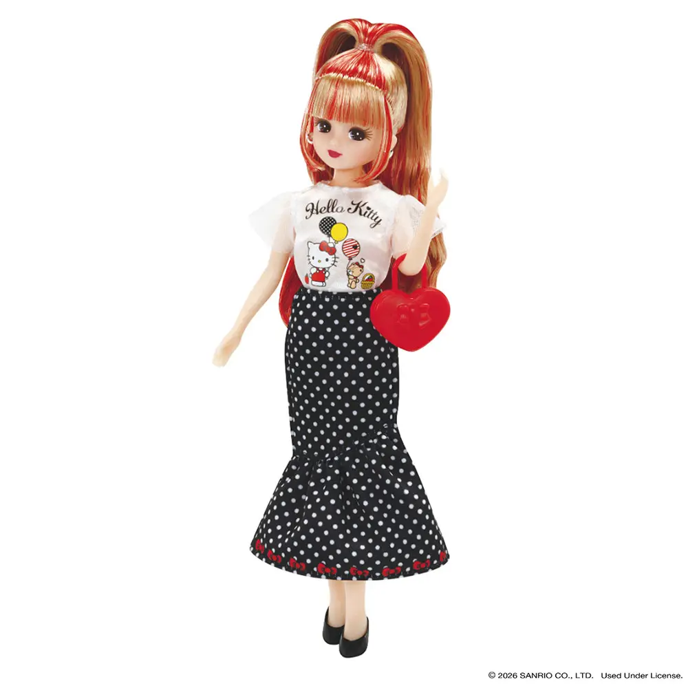 Licca I Love Hello Kitty Weekly Outfit Set 7