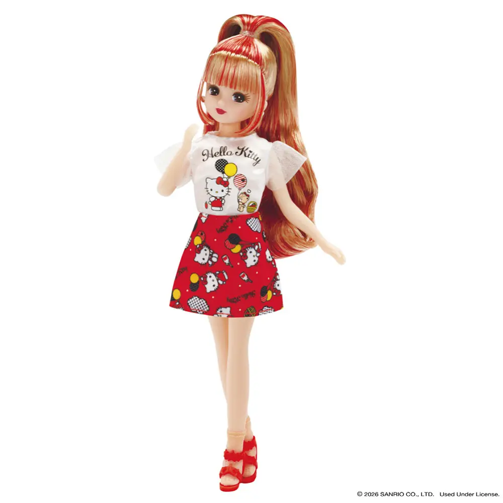 Licca I Love Hello Kitty Weekly Outfit Set 10